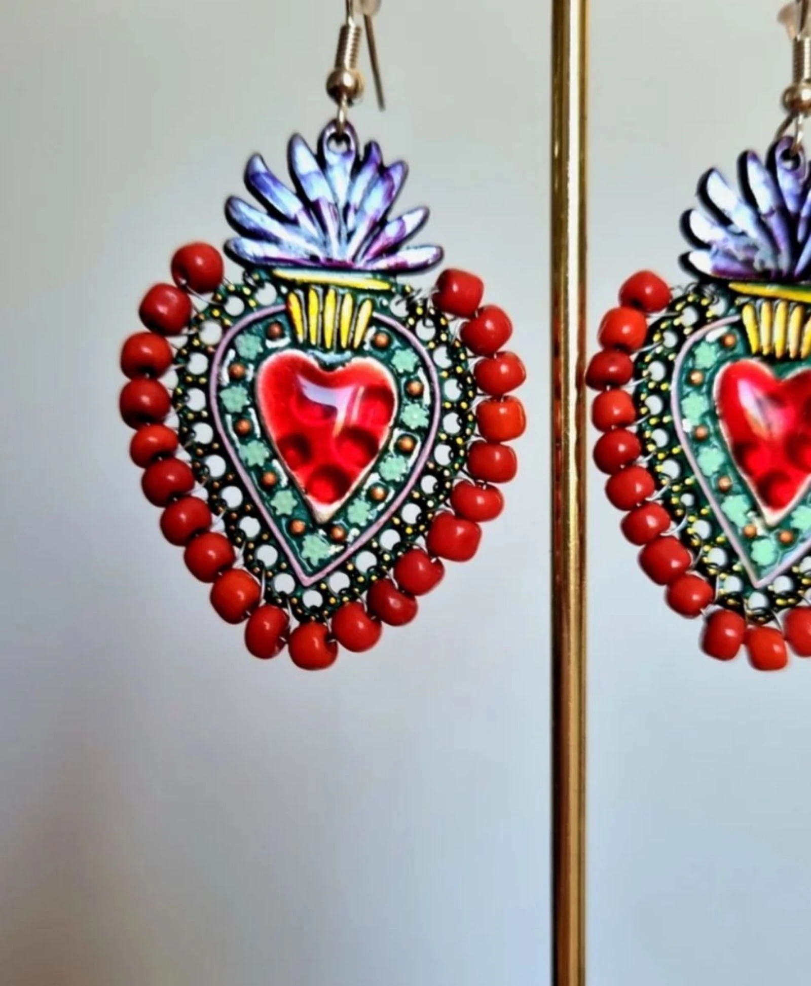 Cuora sacro earrings – photo 3